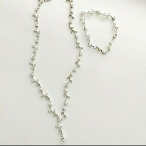 Mariell Jewelry Vines Necklace and Bracelet Set